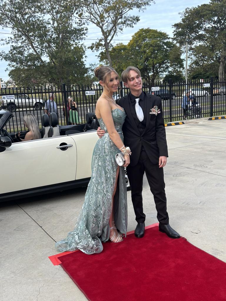 Students arrive at Maryborough State High School's formal.