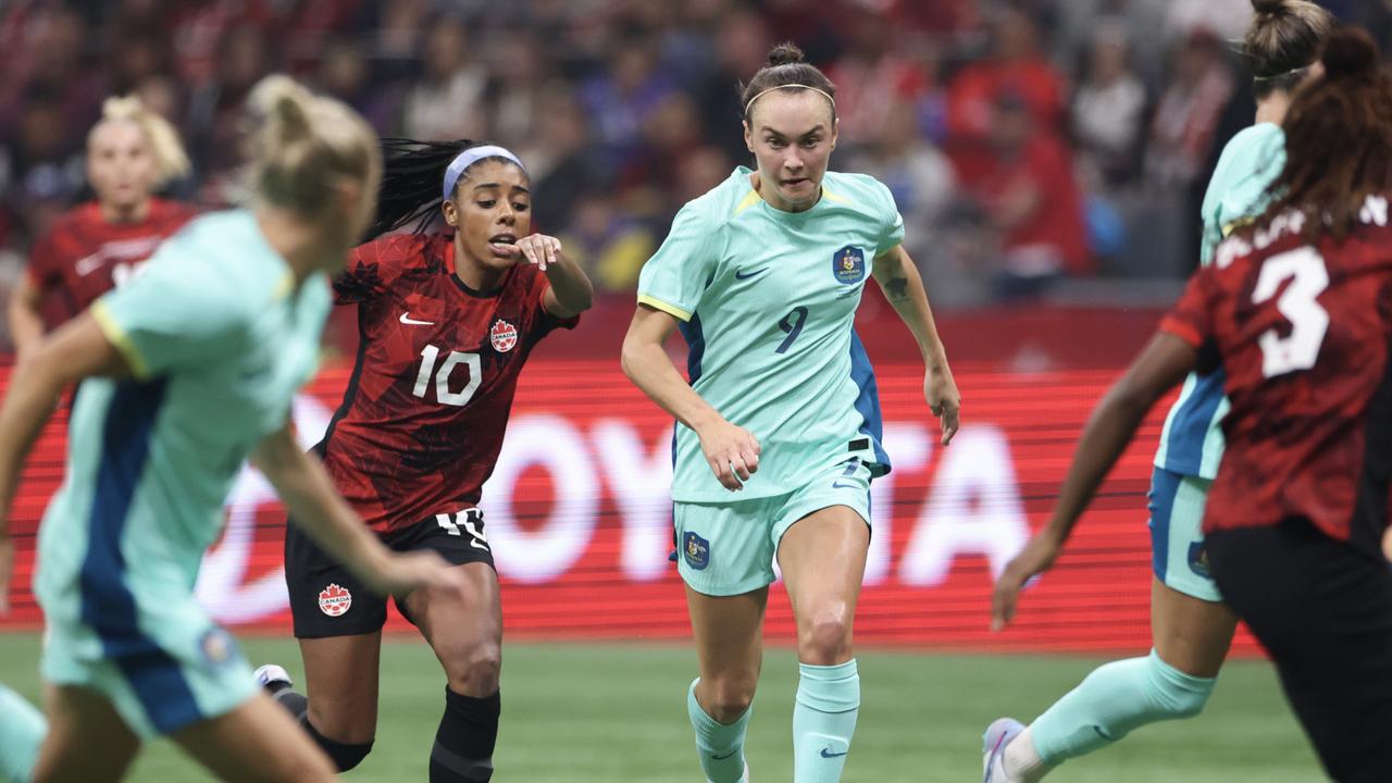 Two of the Matildas’ toughest rivals won’t get at the Paris Olympics. (Photo by Craig Mitchelldyer/Getty Images for Football Australia)