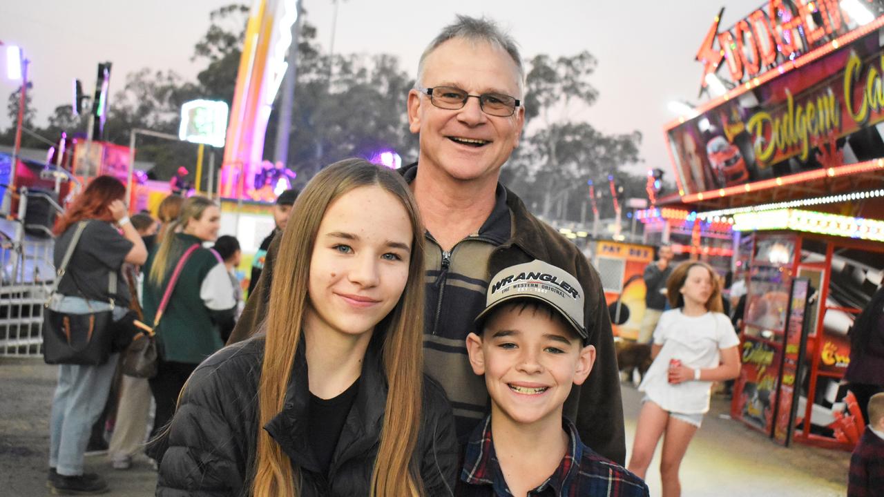 Lauren, Daryle, and Oliver at the Gatton Show on Saturday, July 22, 2023. Picture: Peta McEachern