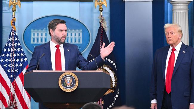 Trump’s VP, JD Vance, is just 40, helping to make this the youngest presidential leadership team this century. Picture: ROBERTO SCHMIDT / AFP)