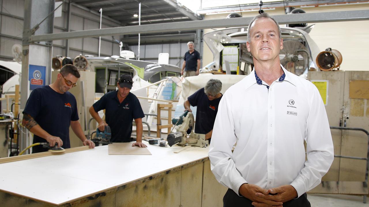 Riviera Australia chairman Rodney Longhurst at the factory in Coomera.