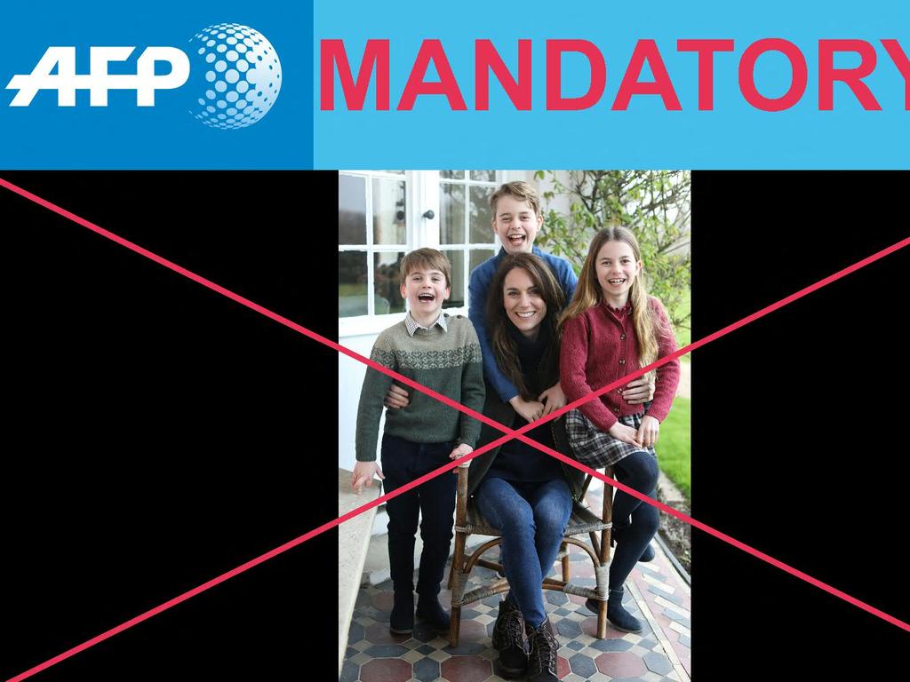 The notice issued by AFP news agency asking for the picture to be removed.