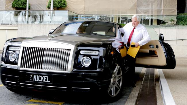 Palmer United Party founder Clive Palmer outside the Queensland parliament last week. Picture: Mark Cranitch.