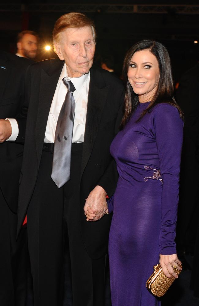 Sumner Redstone with Sydney Holland in 2013.