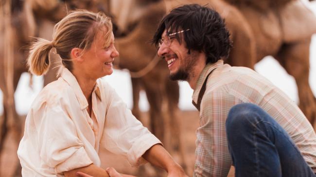 A shot of Mia Wasikowska and Adam Driver from the film Tracks, which is now streaming on new female-focused streaming service Femflix.