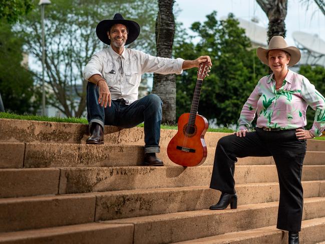 Waters ward aldermen Andrew Arthur and Justine Glover hope a new music festival they want to call the Karama Country Music Muster will help change the fortunes of the northern suburb.Picture: Che Chorley