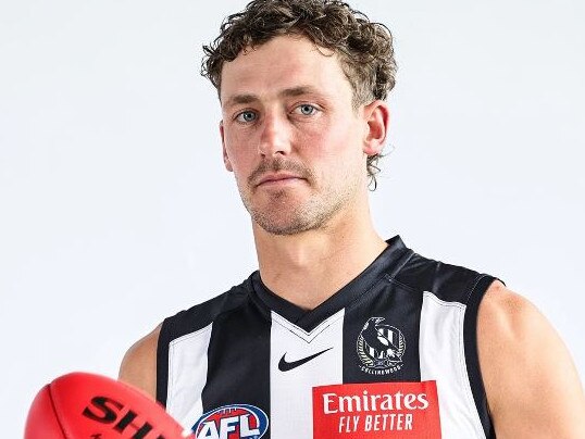 Harry Perryman in Collingwood colours after joining as a free agent.