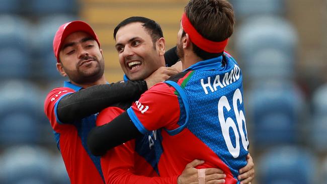 Nabi took three wickets in a single over as Afghanistan briefly turned the match in their favour.