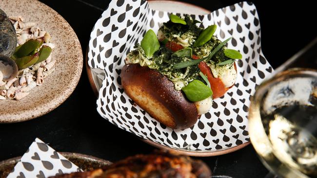 Iki Jime’s fish snags make fab finger food. Picture: Nicole Cleary