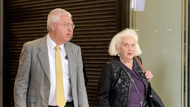Frank Zumbo pictured (left) with his lawyer during the second week of his hearing. Picture: Ashleigh Tullis
