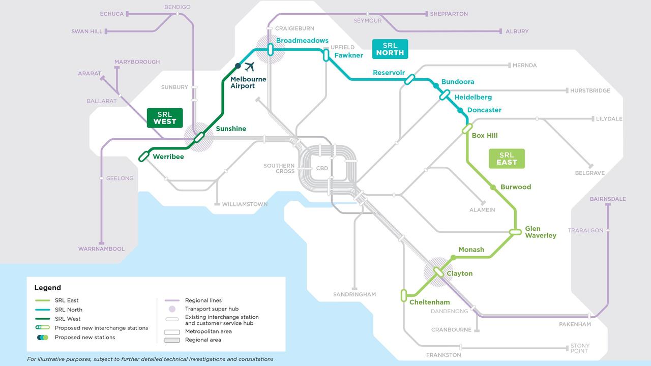 A map of the planned track.