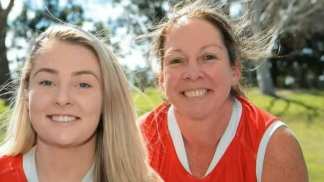 The mother and daughter played for the Singleton Roosterettes. Picture: Belinda Jane Video