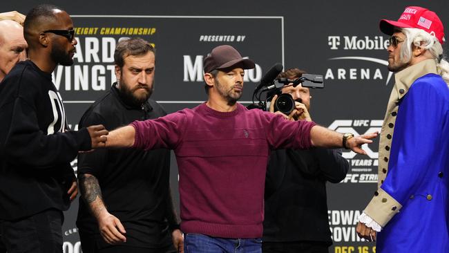 UFC chaos: Presser turns wild after dead dad sledge