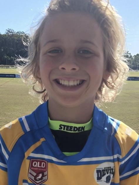 Chayce Roberts from the Under 12’s Gympie Devils. Picture supplied.