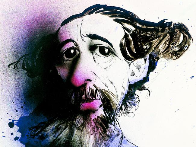 Cartoons. Artwork of author Charles Dickens by Bill Leak ArtGeneral