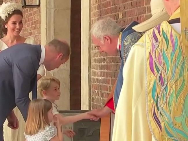 Prince George wasn’t far behind his little sister. Picture: ITV