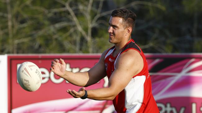 Former Gold Coast Titans Jamie Dowling at Currumbin Eagles. Picture: Tertius Pickard