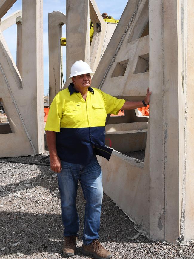 Arthur Hamilton is pictured here in 2019 with artificial reefs. Picture: Katrina Bridgeford.