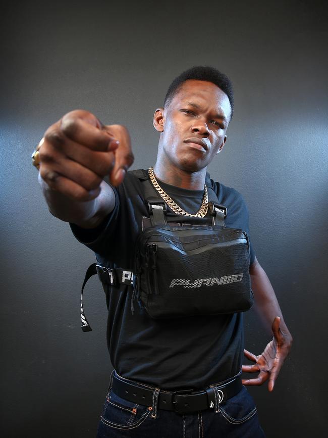 Israel Adesanya. Picture: Richard Dobson