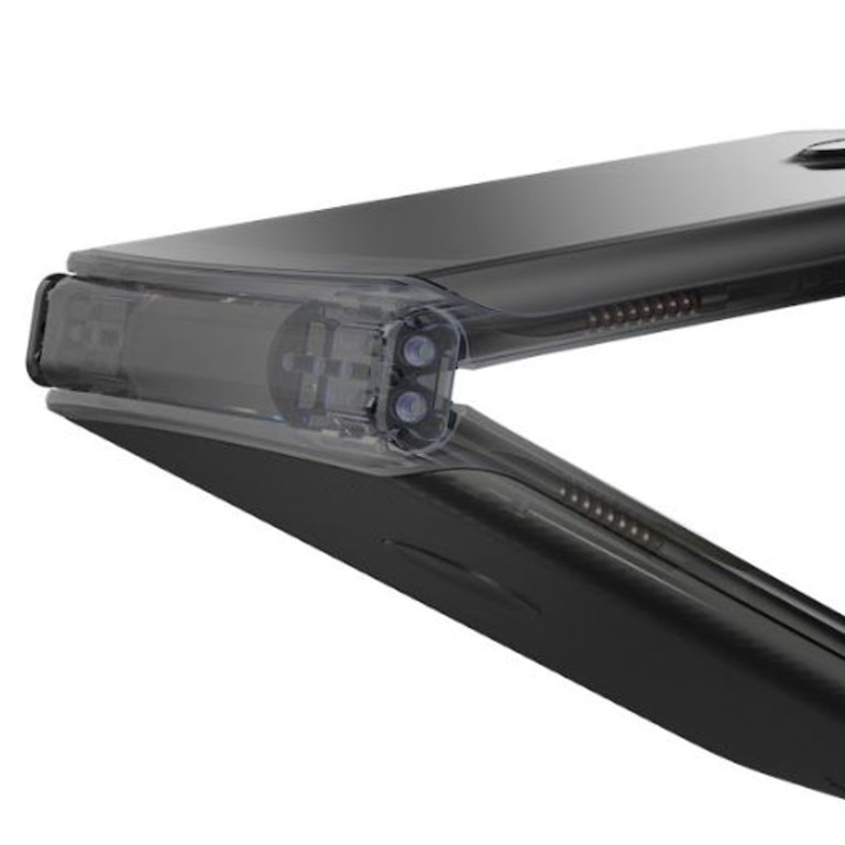 The hinge design of the Motorola Razr.