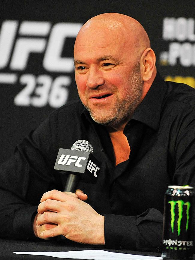 UFC boss Dana White wasn’t too impressed. (Photo by Logan Riely / GETTY IMAGES NORTH AMERICA / AFP)