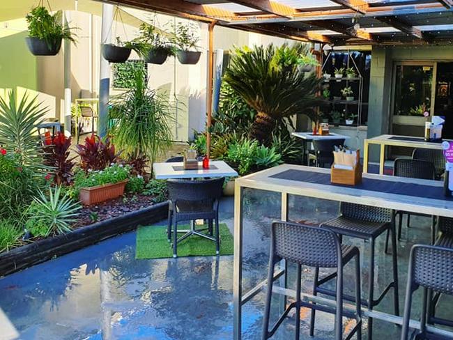 The beer garden at Metropolitan Hotel in Gordon St, Mackay, before extensive renovations currently under way. Picture: Facebook