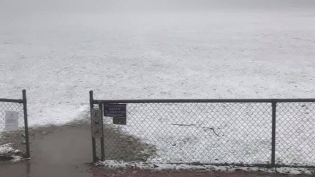 Olinda Recreation Reserve on match day morning. Picture: Olinda Ferny Creek Football Netball Club