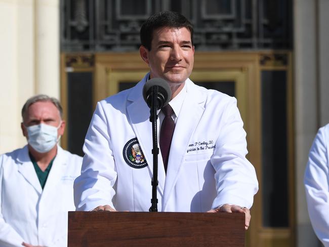 White House physician Sean Conley. Picture: AFP