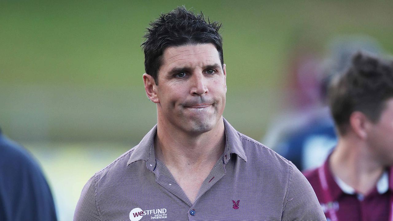 Manly coach Trent Barrett is in limbo. Picture. Phil Hillyard