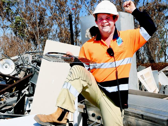 Brendan Arbouin from HPA is looking forward to this year's cyclone clean up collection, which begins in the Northern suburbs this weekend.   Picture Katrina Bridgeford.