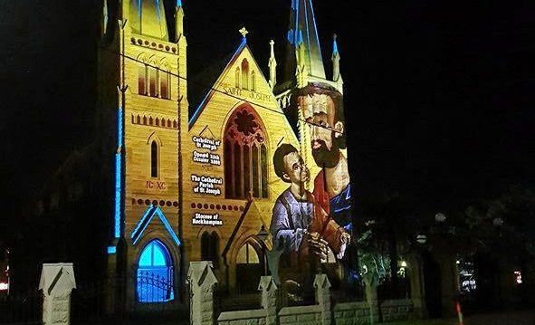 Photos of the Lights of Christmas display at the Rockhampton St Jospeh's Cathedral. Picture: Matthew Standing