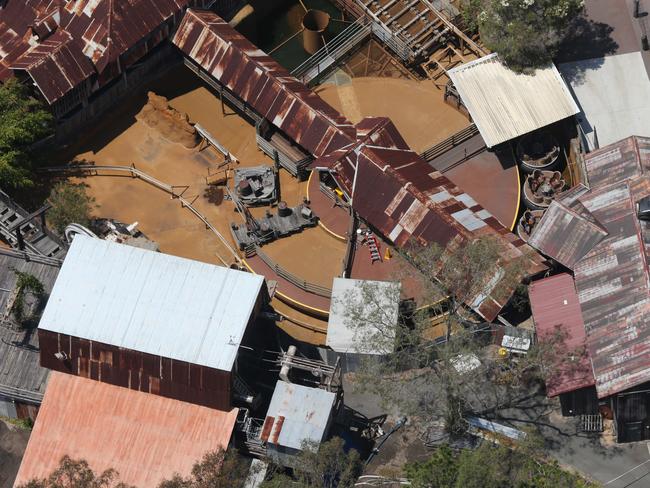 The Thunder River Rapids Ride in the days after the tragedy. Picture: Glenn Hampson