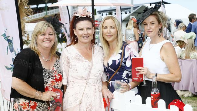 At this year’s Hobart Cup at Elwick in February were Michelle Crack of Allens Rivulet, Tamara Downie of Kingston, Kirsty Lions of Kingston and Emma Driscoll of Kingston, Picture: MATT THOMPSON