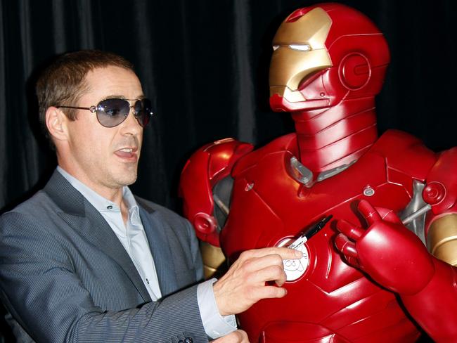 Robert Downey Jr. in Sydney in April, 2008, at the world premiere of Iron Man, which kicked off the Marvel Cinematic Universe. (AP Photo/Mark Baker)