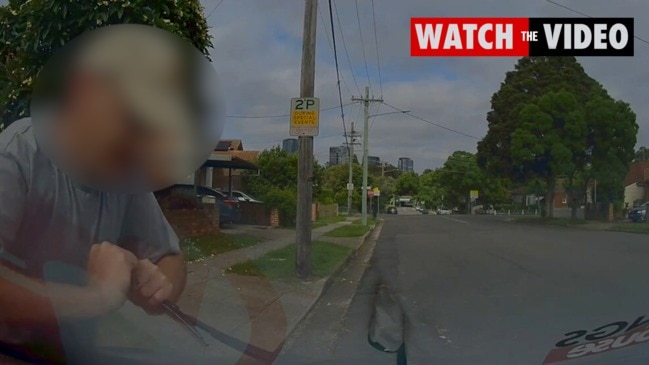 Man captured vandalising Bunnings van