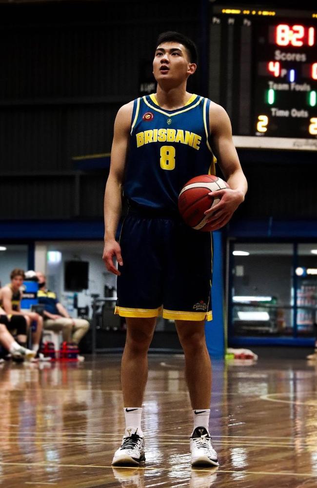 Brisbane Capitals player Aaron Tseng. Picture: Parker Legacy