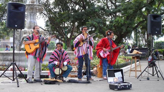 A local Guatemalan band performs in Antigua. Picture: Tatyana Leonov