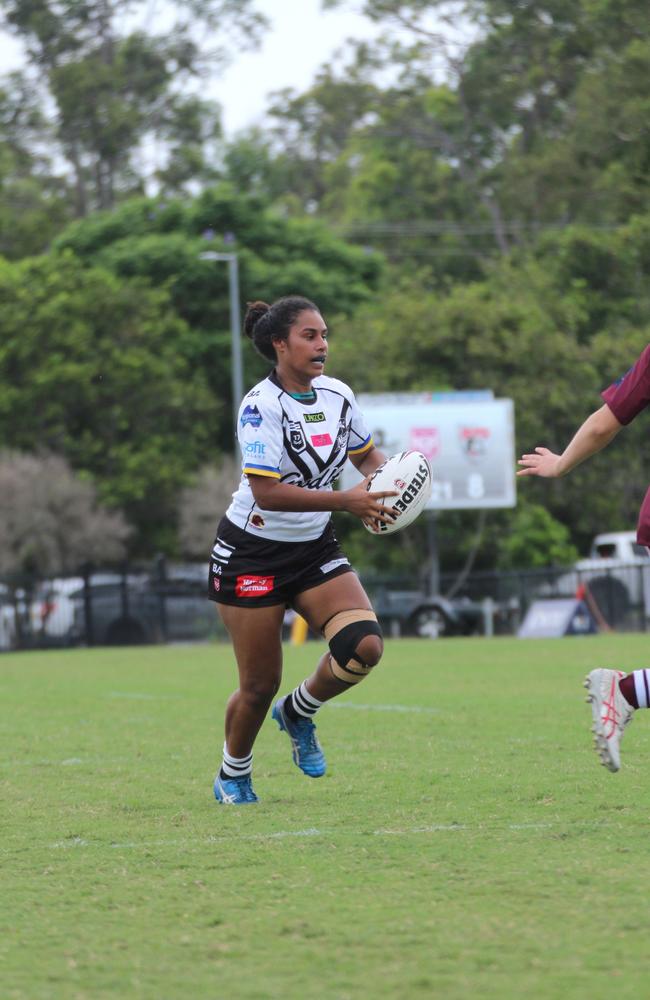 Janique Mili. Harvey Norman under-17s rugby league action between the Burleigh Bears and Souths Logan Magpies. Saturday, February 10, 2024.