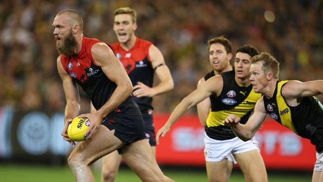 Max Gawn is in superb form. Pic: Michael Klein