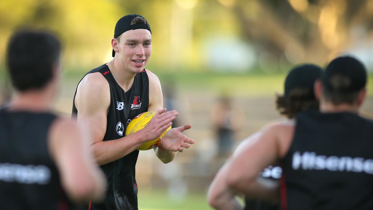 West Adelaide's Riley Thilthorpe is being touted as a potential No. 1 pick by the Crows. Picture: Dean Martin