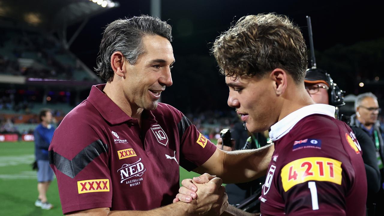 Billy Slater has taken Reece Walsh under his wing and turned him into one of the best fullbacks in the world. Picture: Cameron Spencer/Getty Images