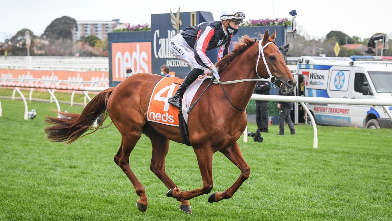 James McDonald will be chasing a second Epsom Handicap win aboard Dalasan. Photo: Pat Scala – Getty Images.