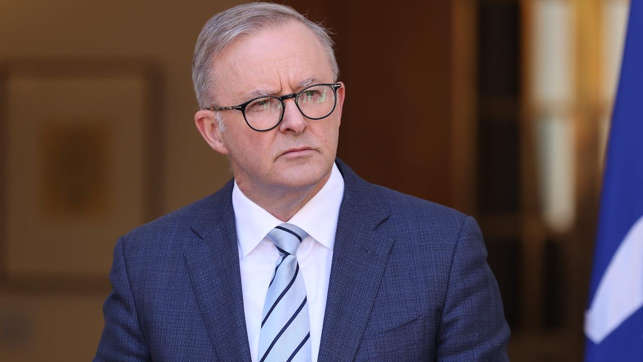 Anthony Albanese arrived in Alice Springs on Tuesday. Picture: NCA NewsWire / Gary Ramage