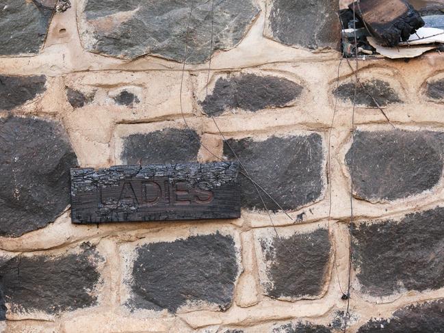 Photos from the ruins of Binna Burra Lodge in the hinterland after devastating bushfires. Photo: Andrew Wills