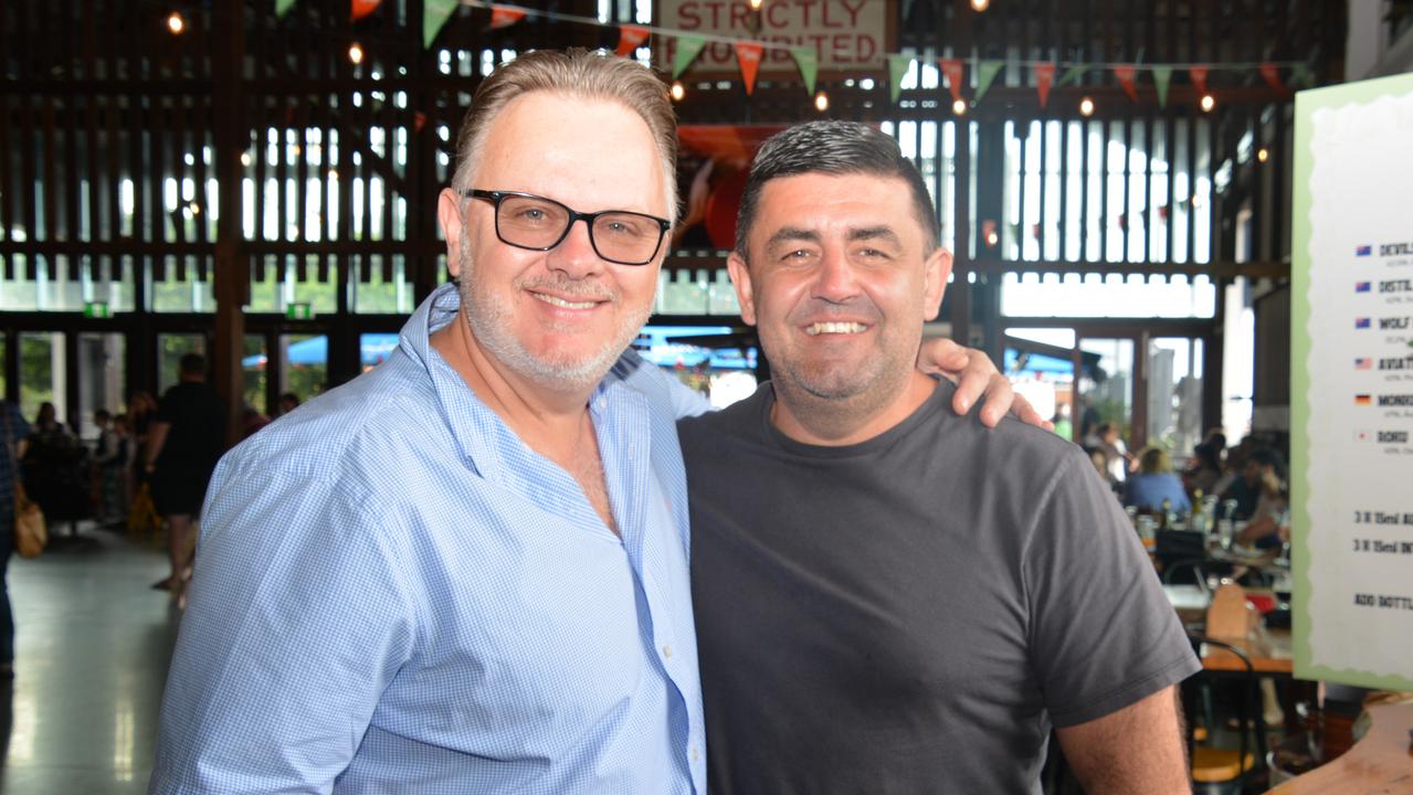 Ruben Razema and Scott Caughlin at the Hemingway’s Brewery Festival of Spirits on July 7. Picture: Bronwyn Farr