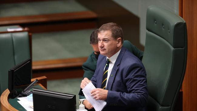 Nationals Llew O'Brien during Question Time in the House of Representatives in Parliament House Canberra. Picture: Gary Ramage