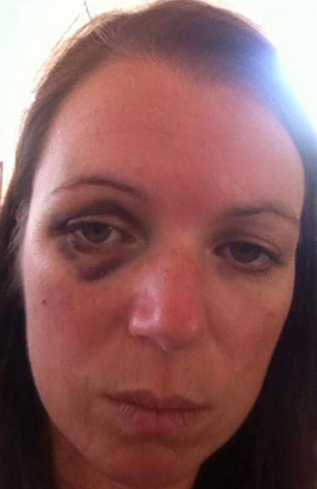 After their daughter was born “that’s when things became physically abusive”. Picture: Supplied