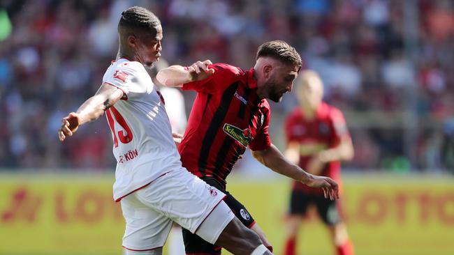 Brandon Borrello has made an impressive start to his Bundesliga career with Freiburg. Picture: Getty Images