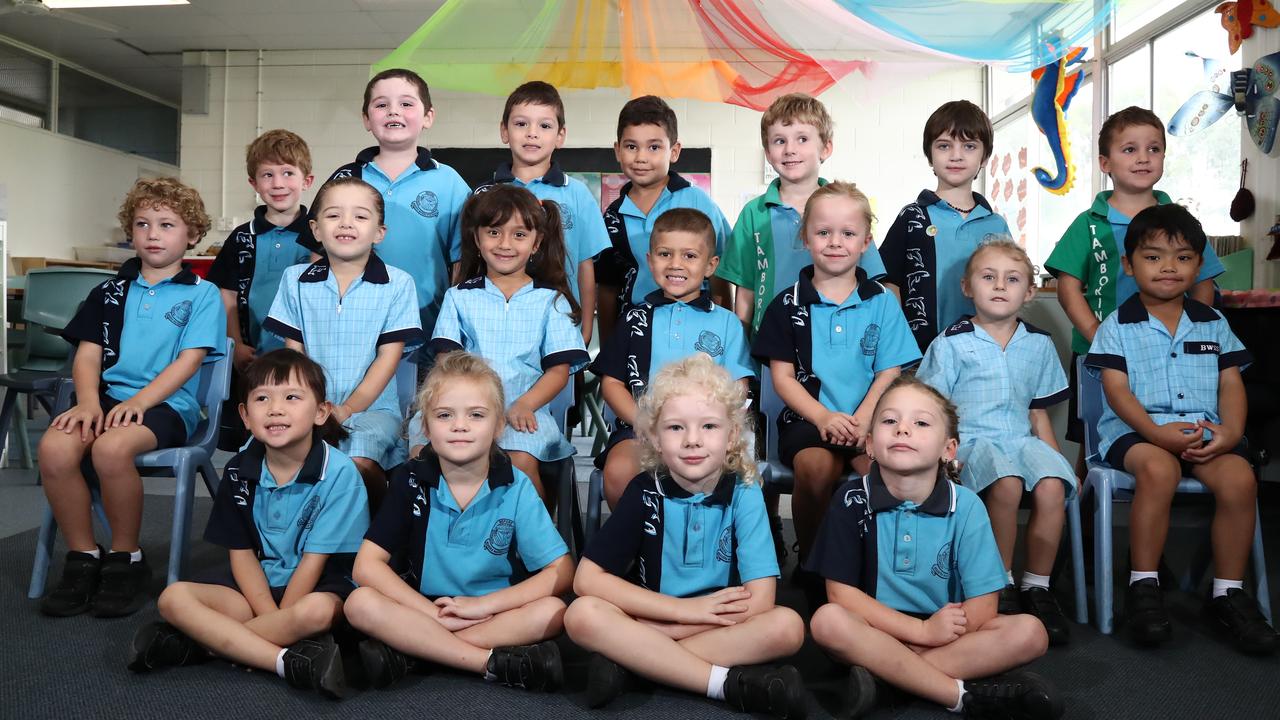 Biggera Waters State School - Prep D. Back (l-r): Jordy Pearce, Marc Kurland, Vincent Aislabie, Zion Jensen, Samuel Craig, Brayden Rouse, Chayse de Koster. Middle (l-r): Flynn Hanson, Hailee Anderson-Bradley, Deanna Carroll, Archie Howgego, Billie Lyons, Abee Free, Calvin Tabing. Front (l-r): Aprille Fung, Ada Welsh, Sianna Waite, Isla Martin. Photograph: Jason O'Brien