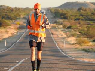 Dave Alley has been running around Australia for the White Cloud Foundation. He left Lismore on April 19 and will return to Lismore this Sunday. Picture: Contributed